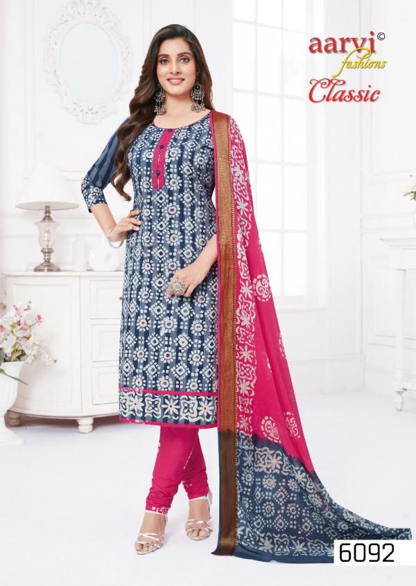 Aarvi Classic Vol-2 Cambric Cotton Wax Embroidery Designer Dress Material 